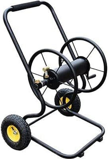 CFDZCP Outdoor Garden Hose Reel Garden Hose Reel Cart with 2 Wheels, Hand-Pushed Metal Water Pipe Storage Rack, Household Hose Reel, Car Washing and Watering Hose, Car Hose Storage, Garden Hose Reel
