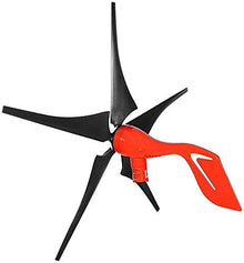 J3DFGFLR 400W/800W 12V / 24V Horizontal Wind Turbine with 5-Blade Optional Permanent Magnet Wind Turbine Controller for Solar Streetlight Hot Wind Turbines Generator 3800w 12v