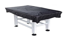Chamberlain Game Tables Malibu Nights 7 Ft Outdoor Pool Table White and Blue