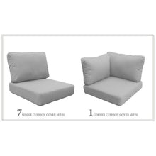 TK Classics High Back Cushion Set for Florence-11D Gray