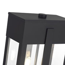 Livex Lighting, 28964-04, Berksford Collection, 2 Light Black Large Outdoor Post Top Lantern with Brushed Nickel Candles and Clear Glass
