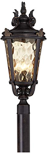 Casa Marseille 28" Bronze 4-Light European Outdoor Post Light Fixture