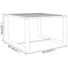 MNCVXAXG 3 Piece Patio Lounge Set with Cushions Aluminum Anthracite