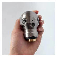 Bolisila Warthog Rotary High Pressure Nozzle 360-degree Rotation Clean Sewer 3/8" City Road Cleaning Household Pipe Cleaning(40L per min)