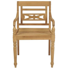 Foknhdi Teak Garden Dining Chairs Set of 6, Brown Solid Wood, Outdoor Weather-Resistant with Beige Cushions, 20.3"x21.7"x33.1"