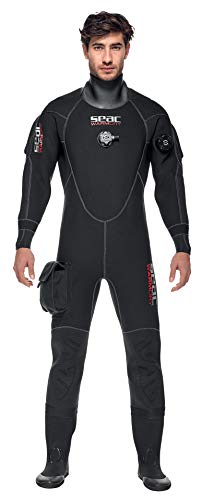 SEAC Men's Warmdry 4mm Neoprene Dry Suit Black