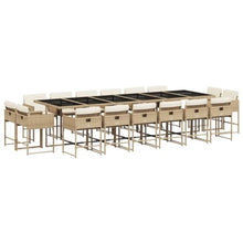 AMBERARD Patio Dining Set Set of 16 Beige Furniture Set