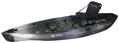 NuCanoe 2022 Unlimited Fishing Kayak with Fusion 360 Seat Thunderstorm