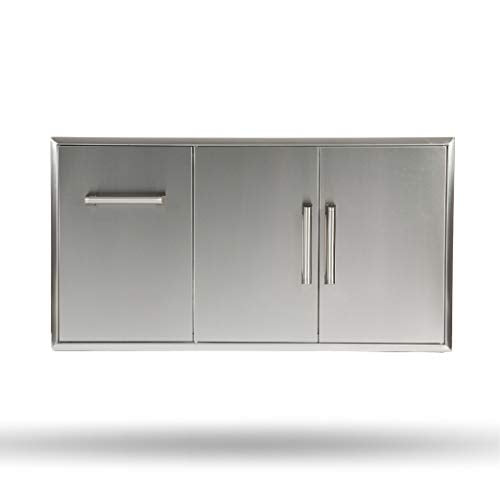 Coyote 45-Inch Double Access Doors with Roll Out Trash/Propane Tank Drawer - CCD-POD