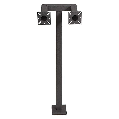 Dual Head Pedestal, 42"H, Powder Coat