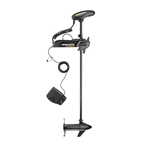 Minn Kota PowerDrive Trolling Motor 54" Shaft 12V/55 lbs Thrust with MK-106D Charger Black