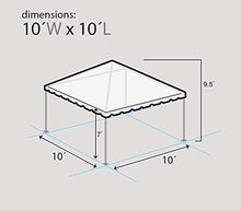 TentandTable 10' x 10' Premium West Coast Frame Tent with Green White Top