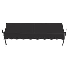 Awntech 5' New Orleans (64.5"-24"-16") Fixed Awning with Spear Arms, Black