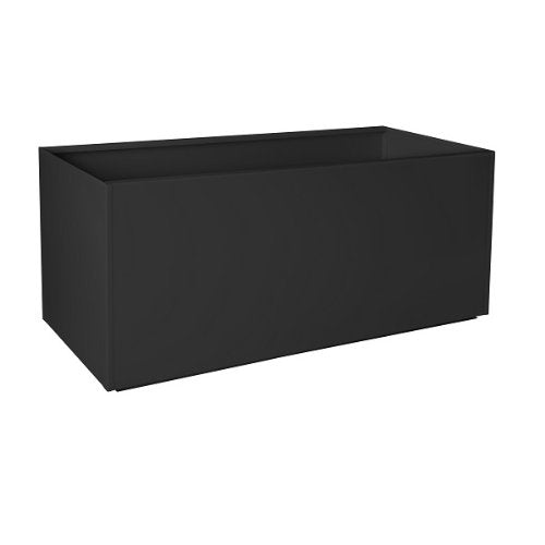 Nice Aluminum Rectangular Planter (Black, 16"x46")