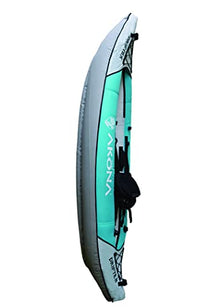 AKONA Inflatable Kid's Kayak Single Seater Drifter White Blue