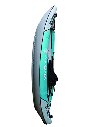 AKONA Inflatable Kid's Kayak Single Seater Drifter White Blue