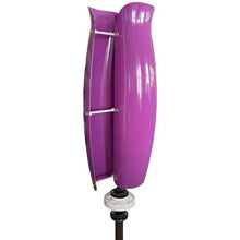 ZHOZHUT 3KW Vertical Axis Wind Turbine Generator Maglev Generator 12V / 24V / 48V Wind Turbine Generator Power Kit with MPPT Controller and 2 Fiberglass Blades for Highway, Home, Boat,Purple,3000W24V