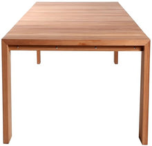 Meridian Furniture 353-T Tulum Collection Modern | Contemporary Outdoor Patio Patio Dining Table with Solid Teak Wood and Natural Teak Finish, 108.5" W x 40" D x 30" H, Natural