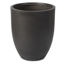 TITAN GREAT OUTDOORS Ash & Ember 22" Laurel Charcoal Planter, Lightweight Fiberstone Composite with Weather-Resistant Finish, Modern Planter Pot for Indoor and Outdoor Plants