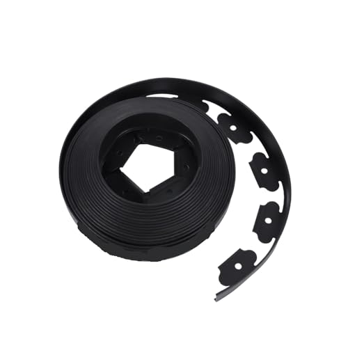 No Dig Durable Garden Landscape Edging Kit, 2" Tall Black Plastic Lawn Border for Landscaping, Flower Gardens(100FT)