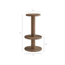 Modway Neo Round Wood Patio Bar Table and Stools Set in Cocoa Brown - 3-Piece Indoor/Outdoor Modern High Top Bar Set for Patio Or Kitchen