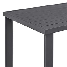Armen Living Menorca Outdoor Patio 5-Piece Aluminum Bar Set Grey