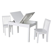 IC INTERNATIONAL CONCEPTS Table with 2 Mission Juvenile Chairs, Rich Mocha