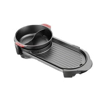 Electric Grill Smokeless Barbecue Baking Plates Hot Pot Steak Korean BBQ Non-stick Grilled Dual-use Pot