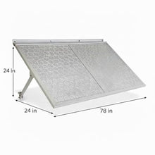 Streamlined Haze Awning with Continuous Hinge for Home Exteriors, Folding Awning Screen with Integrated Flashing for Patio Doors, Weather-Shielding Frame Shade with Mounting Hardware for Entryways