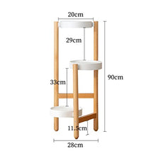 PZHANGZVH Plant Stand Indoor Bedroom Garden Flower Pot Rack Indoor Balcony Living Room Floor Type Plant Shelf Hotel Lobby Cafe Plant Stands (Color : White L) (White L )