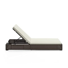 Homestyles Palm Springs Outdoor Chaise Lounge 1 Seat Beige/Brown