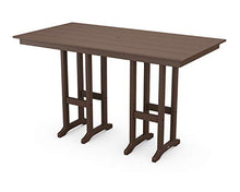 Polywood® Farmhouse 37" x 72" Bar Table in Mahogany