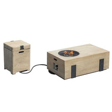 Patio White Aluminum 7-Person Outdoor Seating Group with Fire Pits