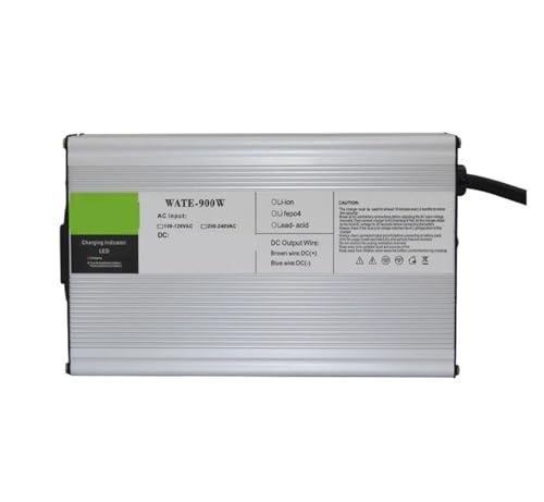 Lead-Acid Battery Charger 72V 10A Charger 72V Lead Acid Battery Smarts Charger 88.2V 10A Charger with Fan Aluminum Shell Smarts Charger(Crocodile Clip,U.S)