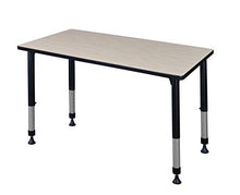 Regency Kitt Height Adjustable Classroom Table 48" x 30" Light Maple