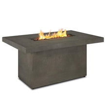 Real Flame Ventura Rectangle Propane or Natural Gas Fire Pit Table - 31" Linear Stainless Steel Burner, Lave Rock Filler, Storage Cover