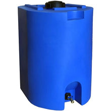 WaterPrepared 4 Pack 55 Gallon Stackable Rain Barrel Storage Blue