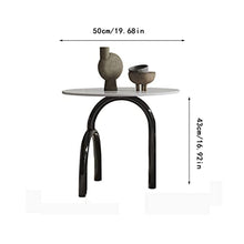 DIEYPOL Coffee Table Modern Slate Coffee Table Minimalist Round Tea Table Living Room Home Coffee Table Creative Shape Coffee Table Mesa para Centro De Sala(A)