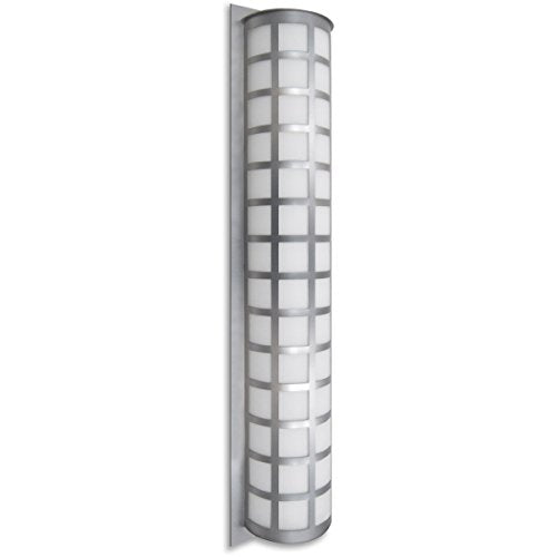 Besa Scala 40 LED Three Light Outdoor Wall Sconce Silver