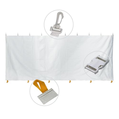 TentandTable 20x30 Party Tent Sidewall Kit Complete 4 PVC Vinyl Walls White