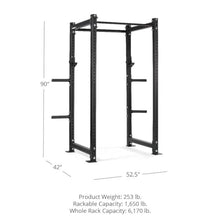 Titan Fitness X-3 Series Tall Bolt-Down Power Rack 36-in. Depth Black