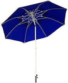 Housewares Sun Parasol Umbrella Garden Outdoor Parasol with Push Button Tilt and Crank,Patio Umbrella for Balcony Table, Deck, Backyard, Swimming Pool, Garden (Color : Blue)