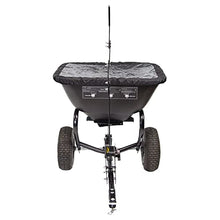 Brinly BS26BH-A Tow Behind Broadcast Spreader with Universal Hitch, 125 lb. - Deluxe Matte Black