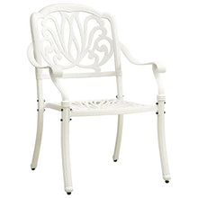 YUHI-HQYD 5 Piece Bistro Set,Afternoon Tea Suit,Party Furniture,Garden Dining Set Furniture,Perfect for Patio, Garden, Porch,Family Room,Sitting Area,Cast Aluminum White