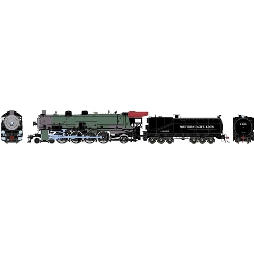 Athearn HO 4-8-2 MT-4 SP Locomotive Early Green Boiler #4350