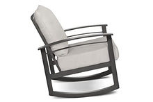 Winston Stanford Cushion Rocking Lounge Chair Weathered Teak