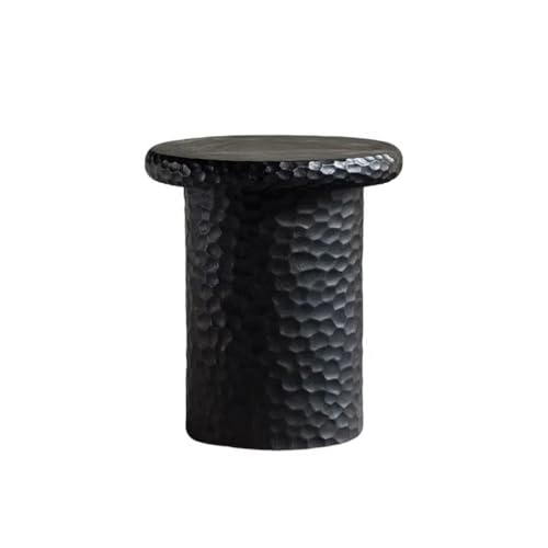 ENGENDER Couch Side Table B& Hotel Solid Wood Sofa Side Table Living Room Hammered Small Coffee Narrow End(B)