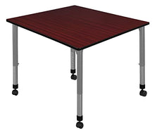 Romig Kee 48" Adjustable Mobile Classroom Table Mahogany/Grey