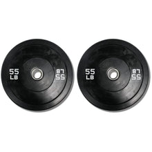 Ader Solid Black Rubber Bumper Olympic Plates Set 370LB Set