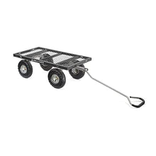 Gorilla Carts 2-Pack Steel Utility Cart, 4 Cu Ft Bed, 800 lb Load Capacity, Black – Heavy-Duty Outdoor Hauling Wagon with Removable Side Panels for Yard, Lawn, Garden or Landscaping